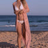 Crochet Lace Sexy Beach Cover up #Pink